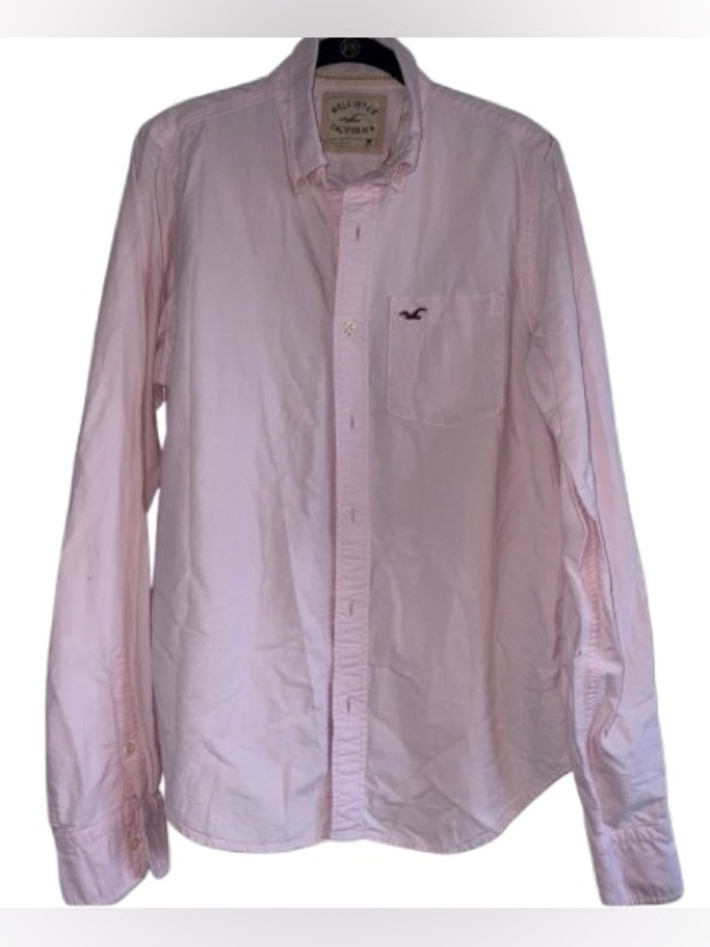 Hollister | California | Long Sleeve Pink Button-Down Shirt | Men’s Size Medium